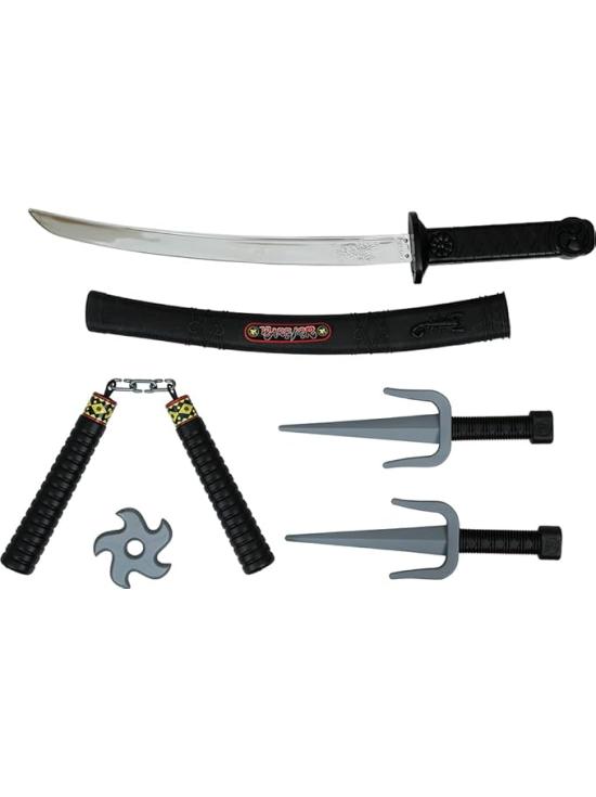 Conjunto de 5 peças de brinquedos ninja