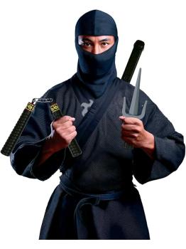 Conjunto de 5 peças de brinquedos ninja