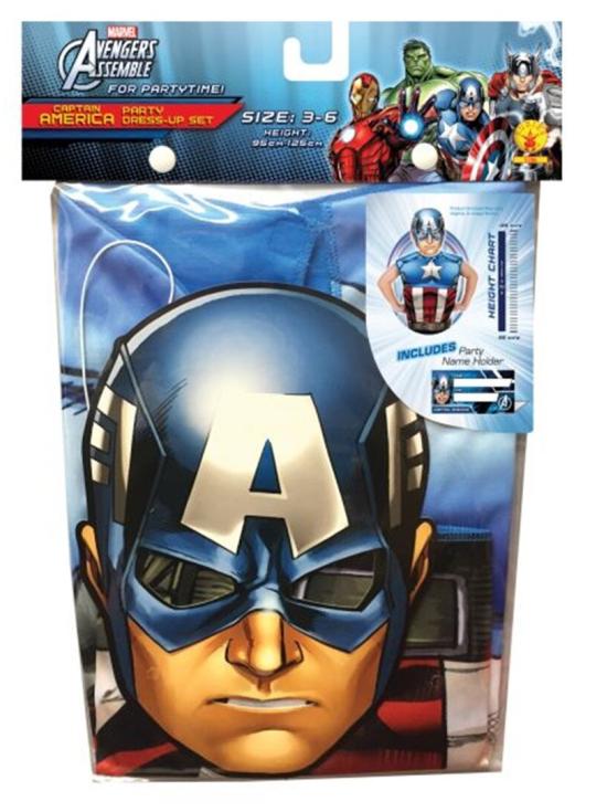 Conjunto de festa dos super-heróis infantis do Capitão América