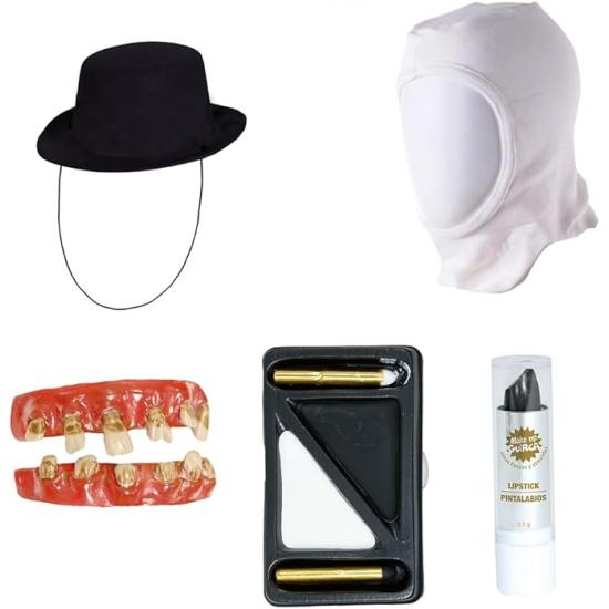 Conjunto de Palhaço Terrificador - 5 Peças