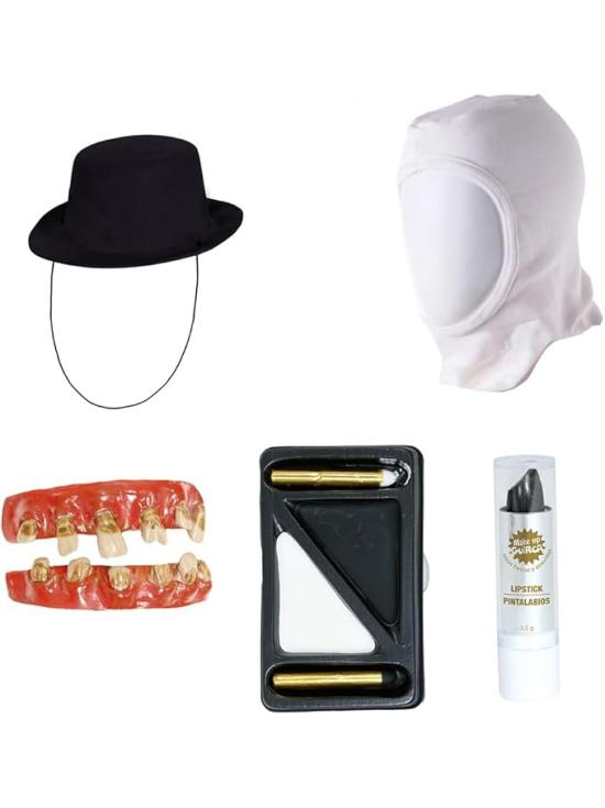 Conjunto de Palhaço Terrificador - 5 Peças