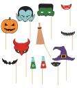 Conjunto de Photocall de Halloween 12 peças