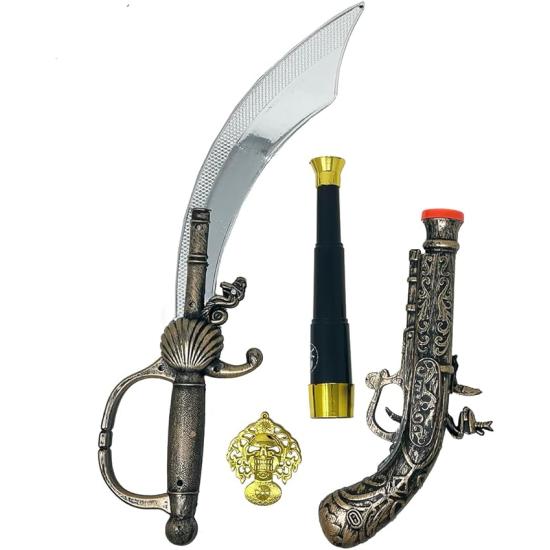 Conjunto de piratas com 4 peças