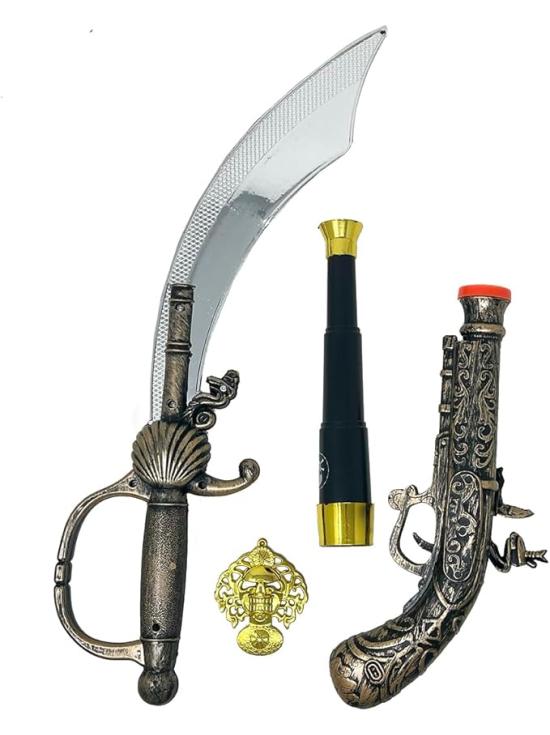 Conjunto de piratas com 4 peças