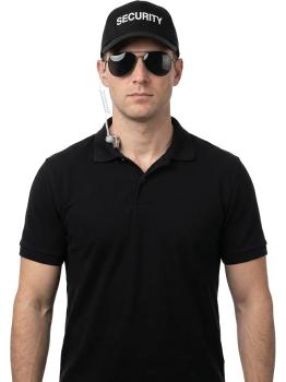 Kit de segurança para adultos com 3 peças – boné, óculos de proteção e fone de ouvido