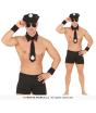 Conjunto de strip-tease policial adulto