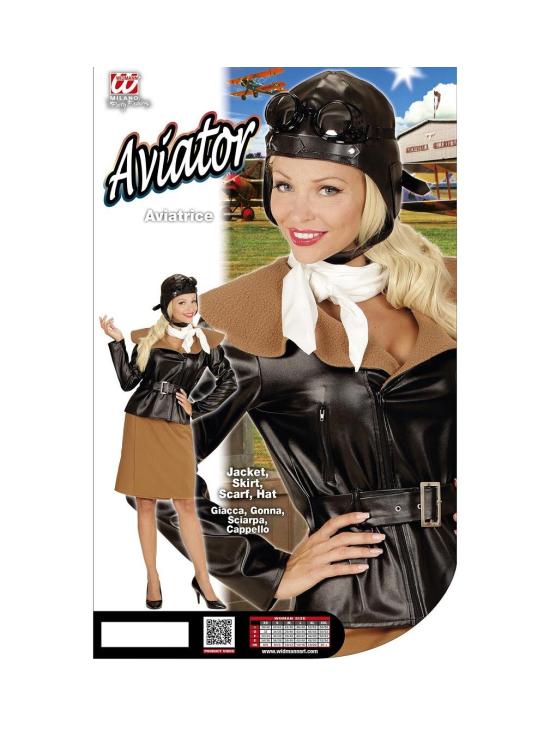 Fantasia de Aviador Retrô de Luxo para Adultos