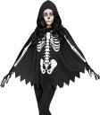 SKELETON – Poncho com capuz e estampa de osso