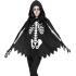 SKELETON – Poncho com capuz e estampa de osso