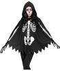 SKELETON – Poncho com capuz e estampa de osso