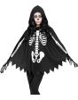 SKELETON – Poncho com capuz e estampa de osso