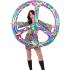 Símbolo da Paz Hippie Inflável 132 cm | Acessório dos anos 60 e 70