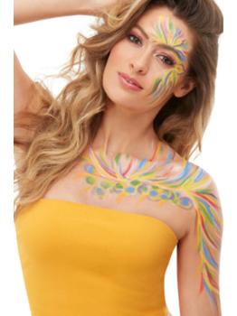 Conjunto 7 cores Make-Up FX, Rainbow com acessórios