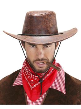 Chapéu de cowboy na cor marrom