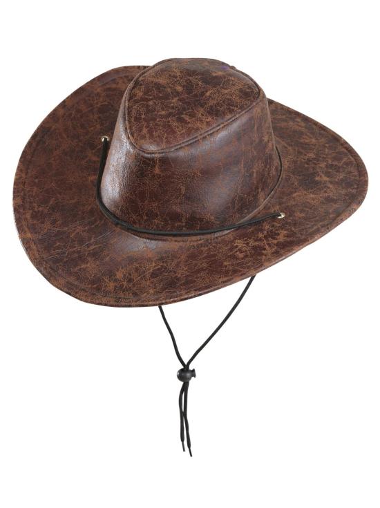 Chapéu de cowboy na cor marrom