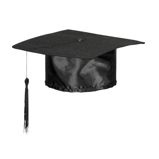 Boné de graduação em cetim adulto