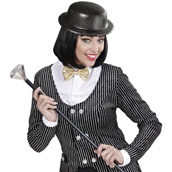 Chapéu-coco preto brilhante