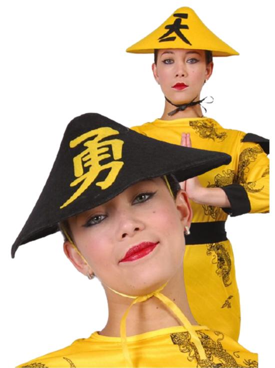 Chapéu chinês sortido em 2 cores