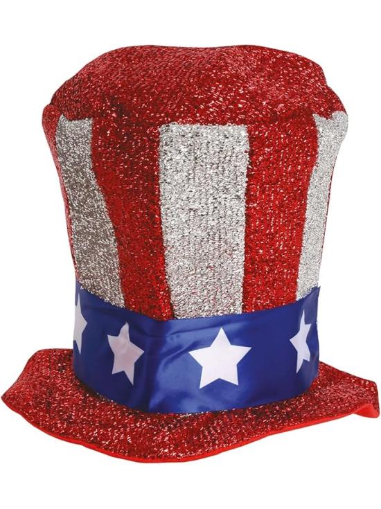 Cartola com a bandeira americana do Tio Sam