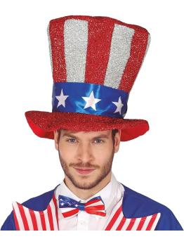 Cartola com a bandeira americana do Tio Sam