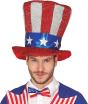 Cartola com a bandeira americana do Tio Sam