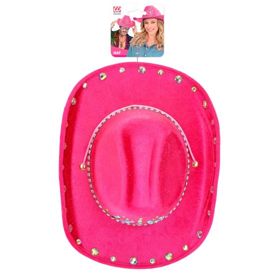 Chapéu de Cowboy com Strass para Festa ou Fantasia – Adulto Unissex