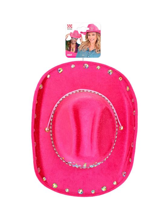 Chapéu de Cowboy com Strass para Festa ou Fantasia – Adulto Unissex