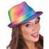 Chapéu da moda arco-íris.