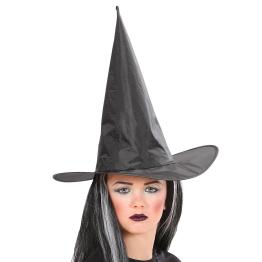 Chapéu de bruxa infantil negro.