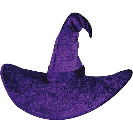 Chapéu de bruxa roxo tamanho XXL para o Halloween