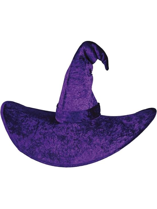 Chapéu de bruxa roxo tamanho XXL para o Halloween