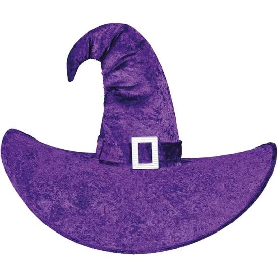 Chapéu de bruxa roxo tamanho XXL para o Halloween