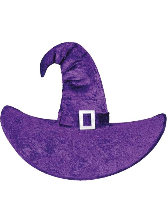 Chapéu de bruxa roxo tamanho XXL para o Halloween