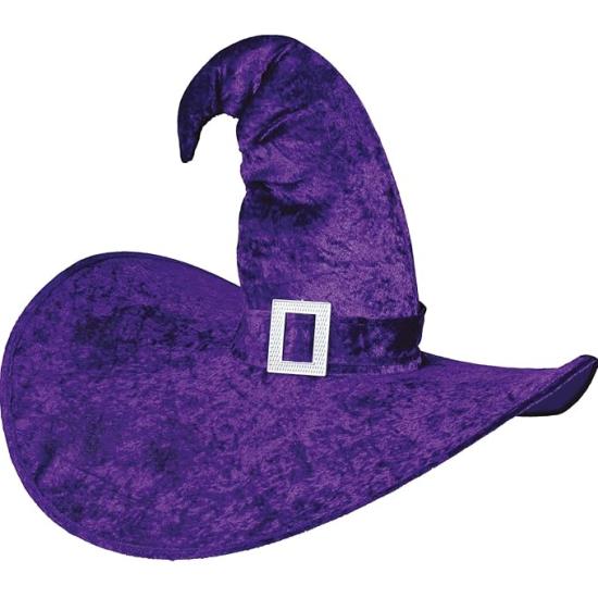 Chapéu de bruxa roxo tamanho XXL para o Halloween
