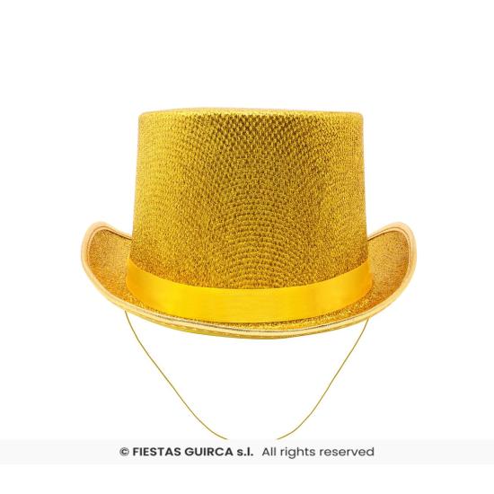 Chapéu Alto Brilhante – Dourado ou Prateado (Adulto)