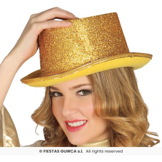 Chapéu Alto Brilhante – Dourado ou Prateado (Adulto)