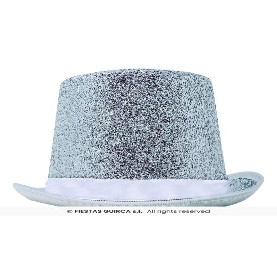 Chapéu Alto Brilhante – Dourado ou Prateado (Adulto)