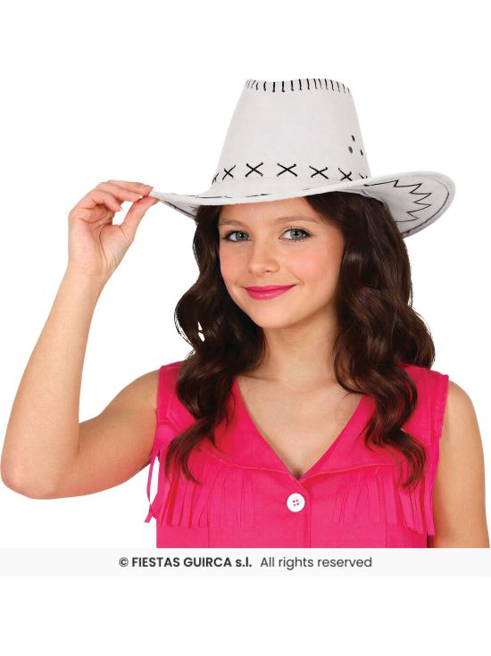 Chapéu de cowboy em couro sintético em 6 cores.