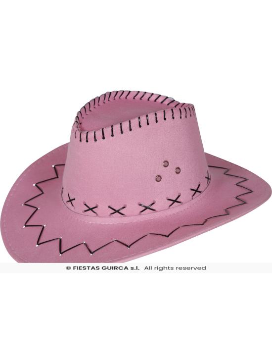 Chapéu de cowboy em couro sintético em 6 cores.