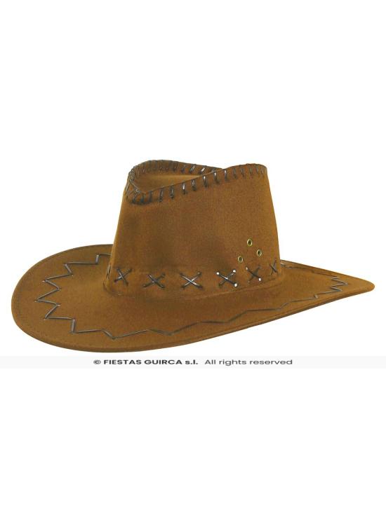 Chapéu de cowboy em couro sintético em 6 cores.