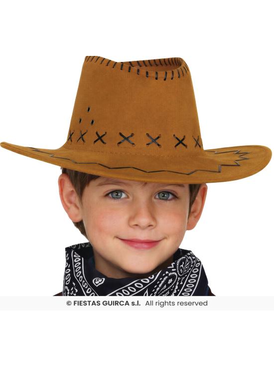 Chapéu de cowboy em couro sintético em 6 cores.