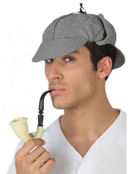 Chapéu e cachimbo do detetive Sherlock Holmes