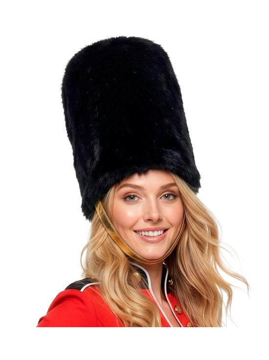 Chapéu de guarda inglês com cabelo