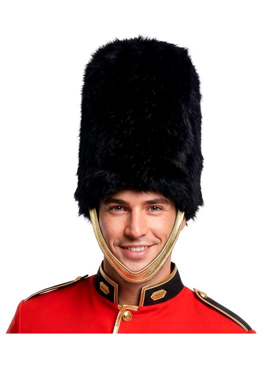 Chapéu de guarda inglês com cabelo