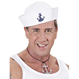Chapéu de marinheiro unissex com âncora