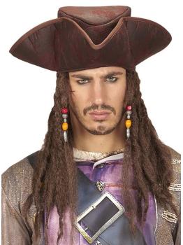 Chapéu de pirata caribenho luxuoso.