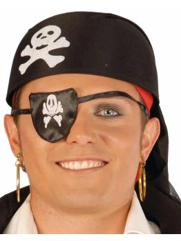 Chapéu Pirata em Tecido Preto