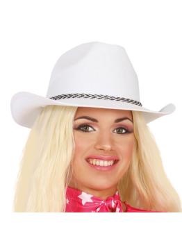 Chapéu de Pistoleiro Ocidental Branco