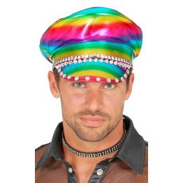 Chapéu de balancim arco-íris