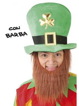Chapéu com barba para o Dia de São Patrício.